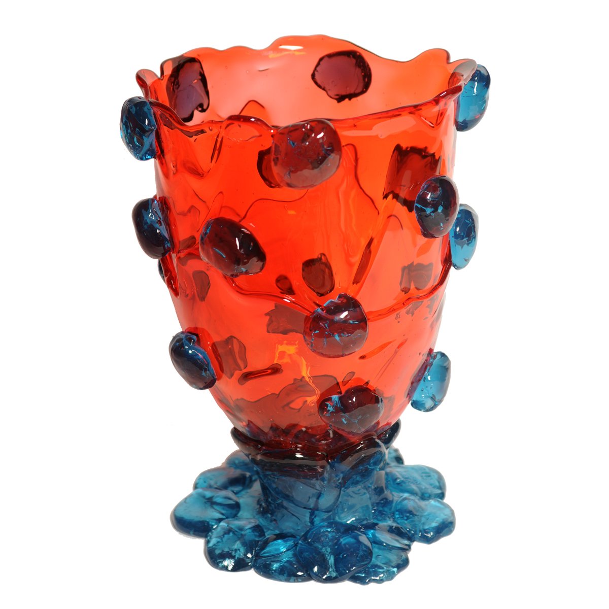 Vase Nugget - Red, Light Blue par Gaetano Pesce - Fish Design-S-The Woods Gallery