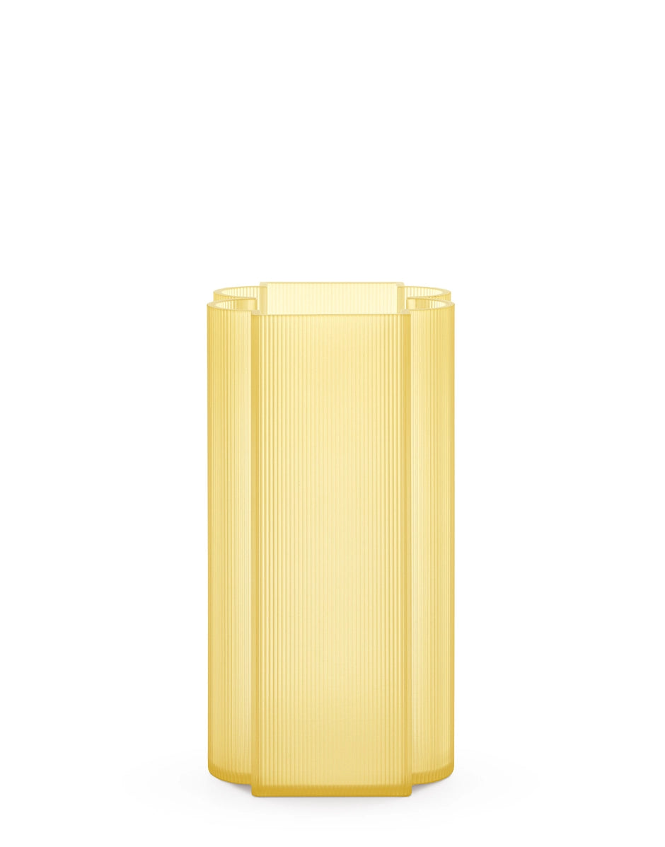 Vase Okra de Patricia Urquiola - Kartell-Jaune-1-The Woods Gallery