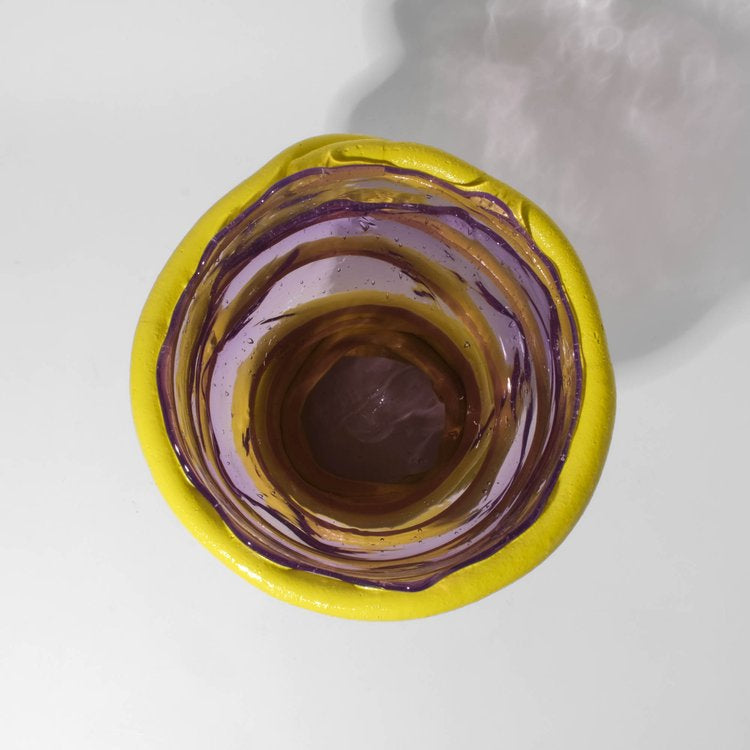 Vase Pompitu I - Lilac, Fluo Yellow par Gaetano Pesce - Fish Design-S-The Woods Gallery