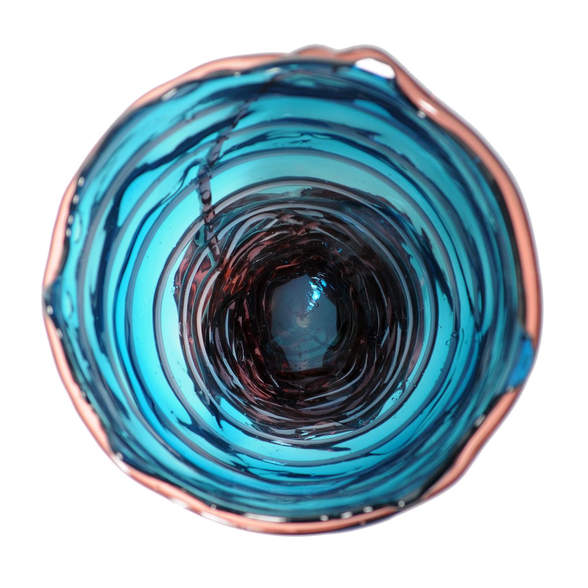 Vase Pompitu II - Clear Emerald And Clear Rose Pink par Gaetano Pesce - Fish Design-S-The Woods Gallery
