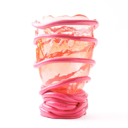 Vase Pompitu - bouteille Rubis Clair, Fuchsia de Gaetano Pesce - Fish Design-S-The Woods Gallery
