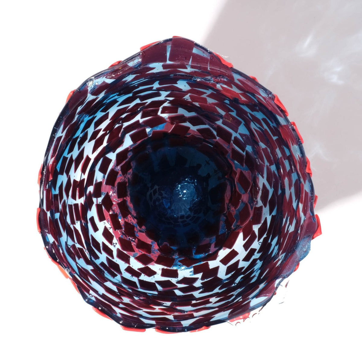 Vase Rock - Clear Light Blue And Matt Sorbet par Gaetano Pesce - Fish Design-S-The Woods Gallery