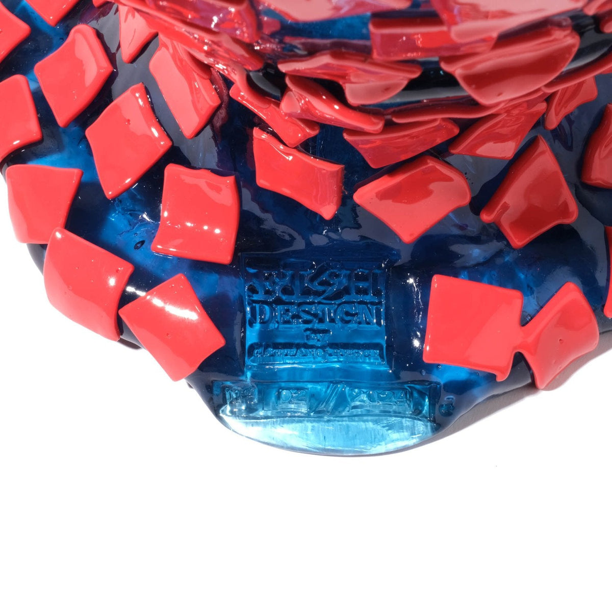 Vase Rock - Clear Light Blue And Matt Sorbet par Gaetano Pesce - Fish Design-S-The Woods Gallery