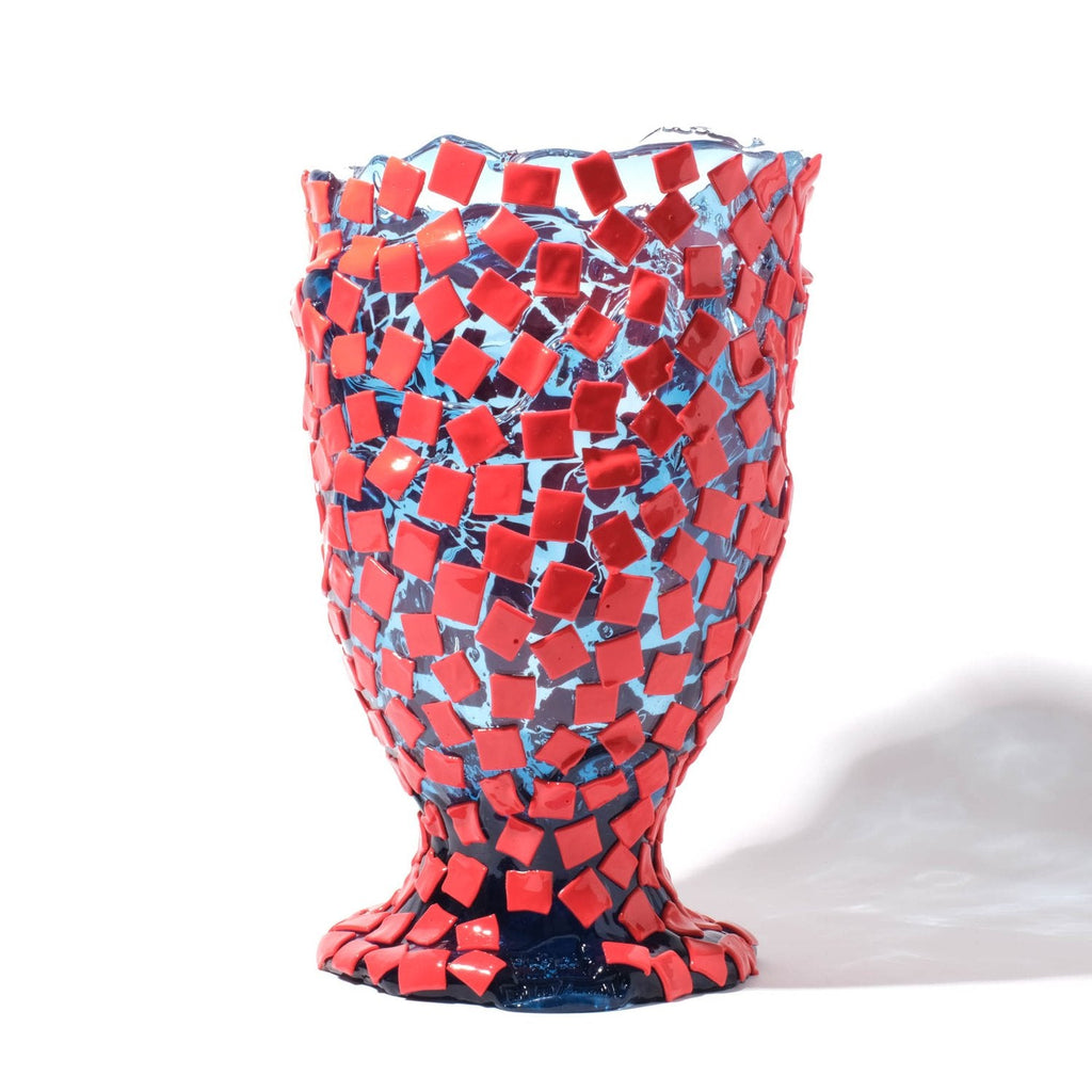 Vase Rock - Clear Light Blue And Matt Sorbet par Gaetano Pesce - Fish Design-S-The Woods Gallery