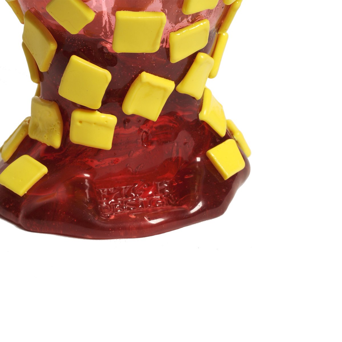 Vase Rock - Clear Light Fuchsia And Matt Lemon par Gaetano Pesce - Fish Design-S-The Woods Gallery