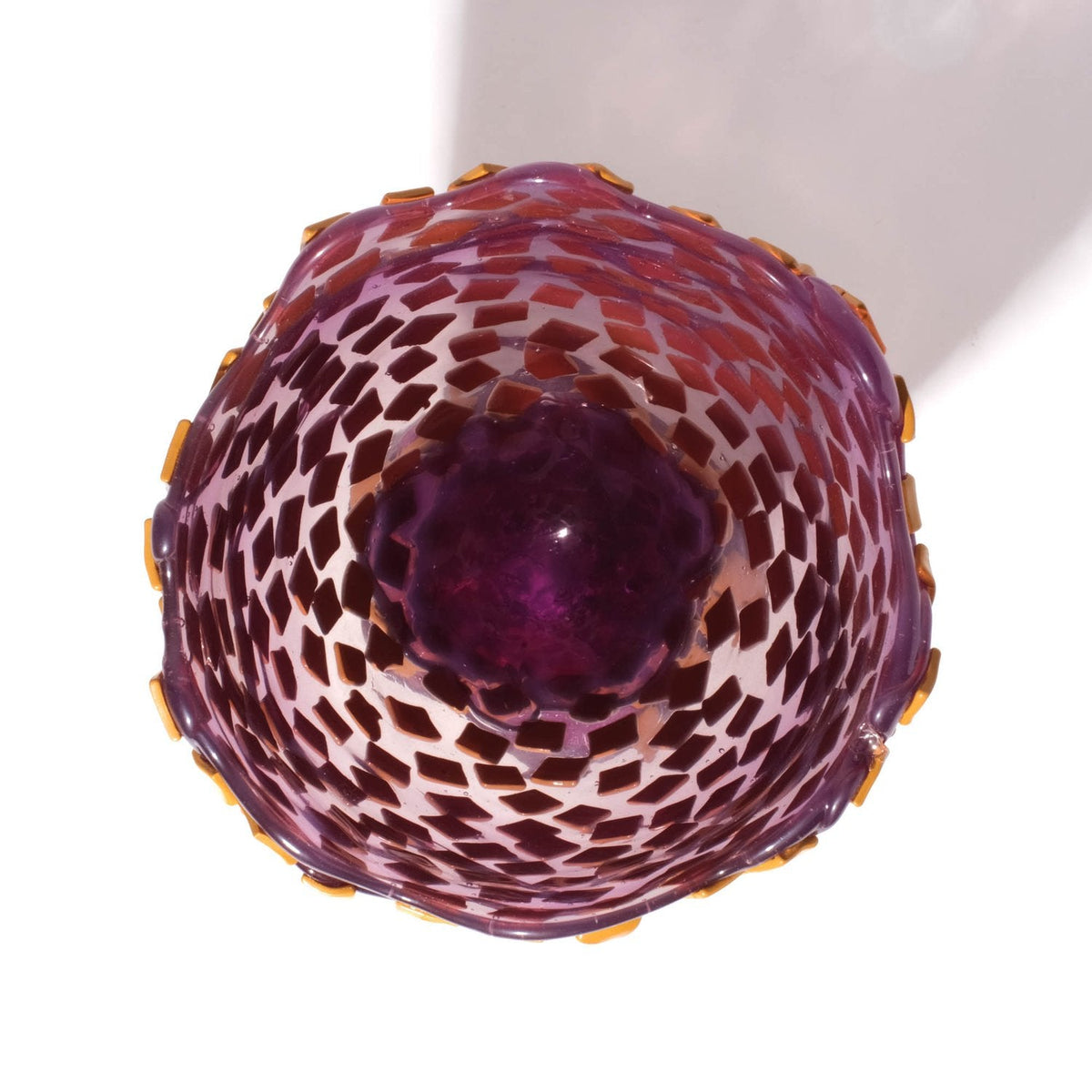 Vase Rock - Clear Lilac And Matt Ochre par Gaetano Pesce - Fish Design-S-The Woods Gallery