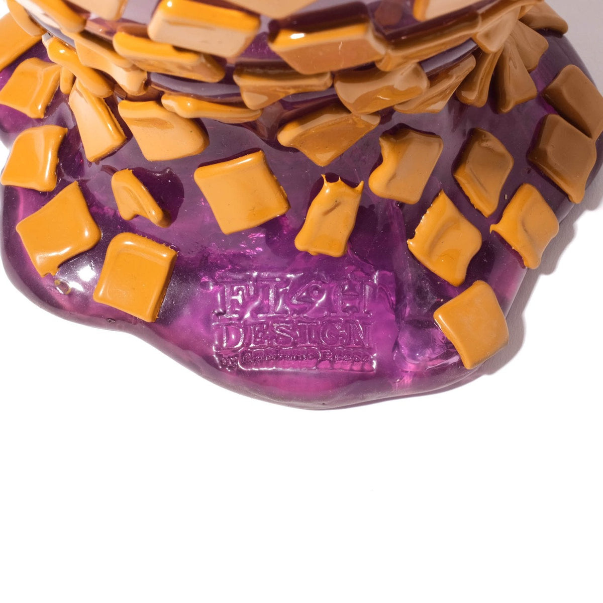 Vase Rock - Clear Lilac And Matt Ochre par Gaetano Pesce - Fish Design-S-The Woods Gallery