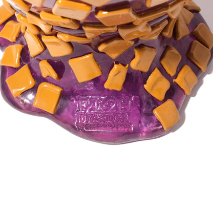 Vase Rock - Clear Lilac And Matt Ochre par Gaetano Pesce - Fish Design-S-The Woods Gallery
