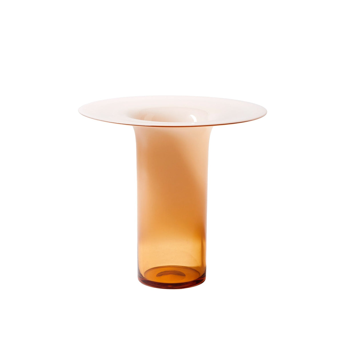 Vase Silvan en verre vénitien soufflé - Cassina-Orange-Ø 35-The Woods Gallery