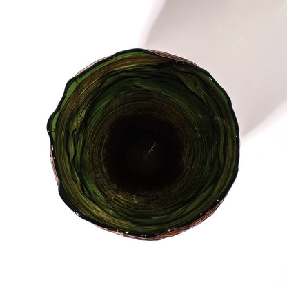 Vase Spaghetti - Clear Bottle Green, Antique Pink par Gaetano Pesce - Fish Design-S-The Woods Gallery