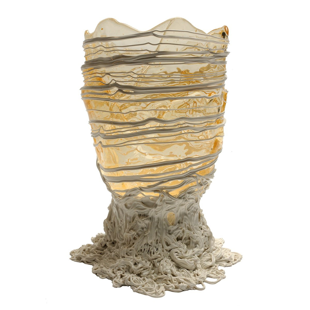 Vase Spaghetti - Clear , White par Gaetano Pesce - Fish Design-S-The Woods Gallery