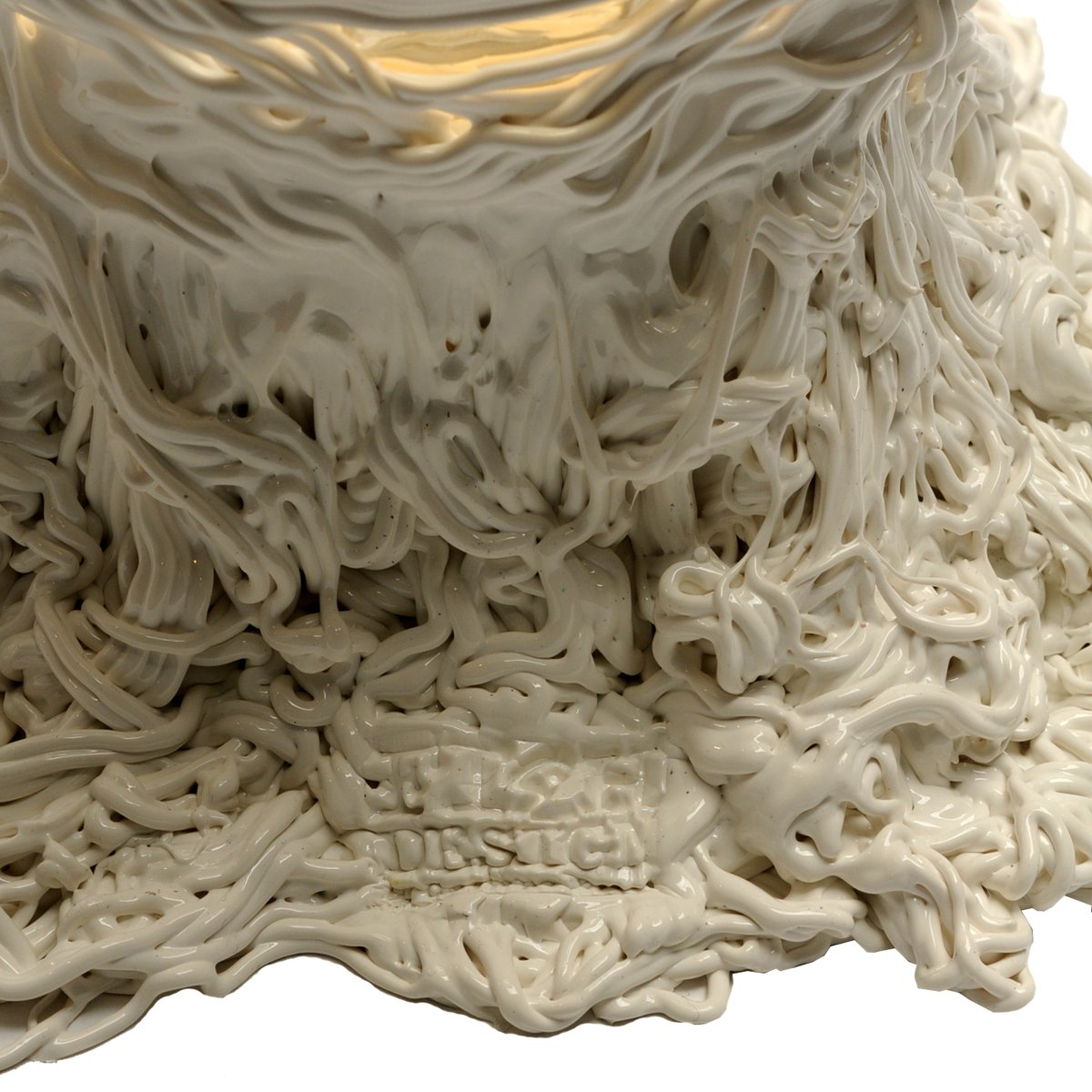 Vase Spaghetti - Clear , White par Gaetano Pesce - Fish Design-S-The Woods Gallery