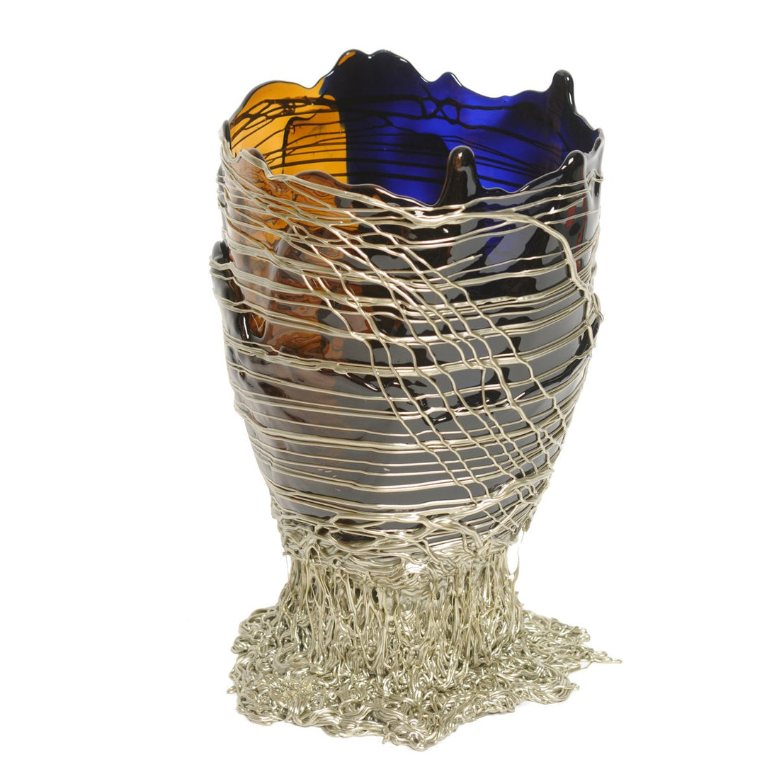Vase Spaghetti - Extra Colour - Clear Blue, Clear Brown, Bronze par Gaetano Pesce - Fish Design-S-The Woods Gallery