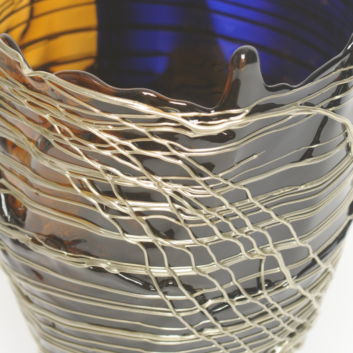 Vase Spaghetti - Extra Colour - Clear Blue, Clear Brown, Bronze par Gaetano Pesce - Fish Design-S-The Woods Gallery
