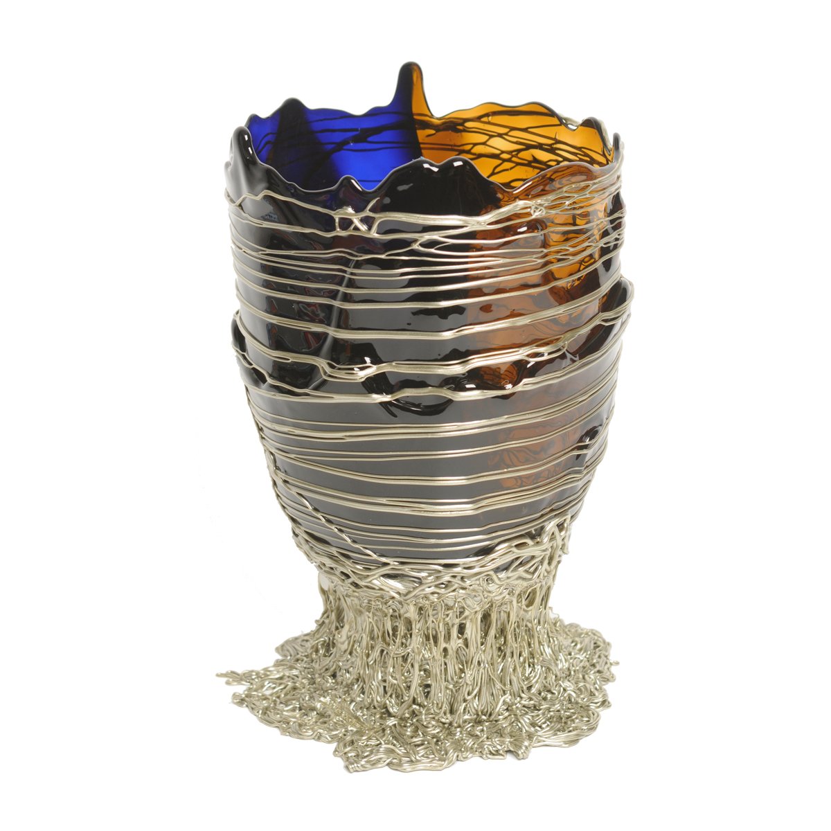 Vase Spaghetti - Extra Colour - Clear Blue, Clear Brown, Bronze par Gaetano Pesce - Fish Design-S-The Woods Gallery