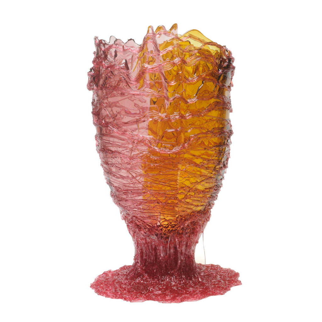 Vase Spaghetti - Extra Colour - Clear Pink, Clear Amber And Clear Fuchsia par Gaetano Pesce - Fish Design-S-The Woods Gallery