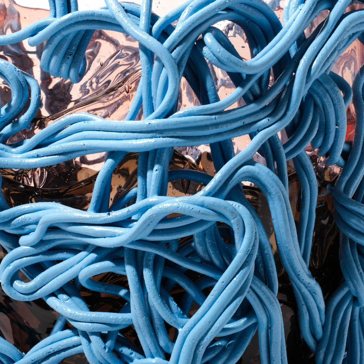 Vase Spaghetti - Extra Colour - Light Ruby, Fumè, Light Blue par Gaetano Pesce - Fish Design-S-The Woods Gallery