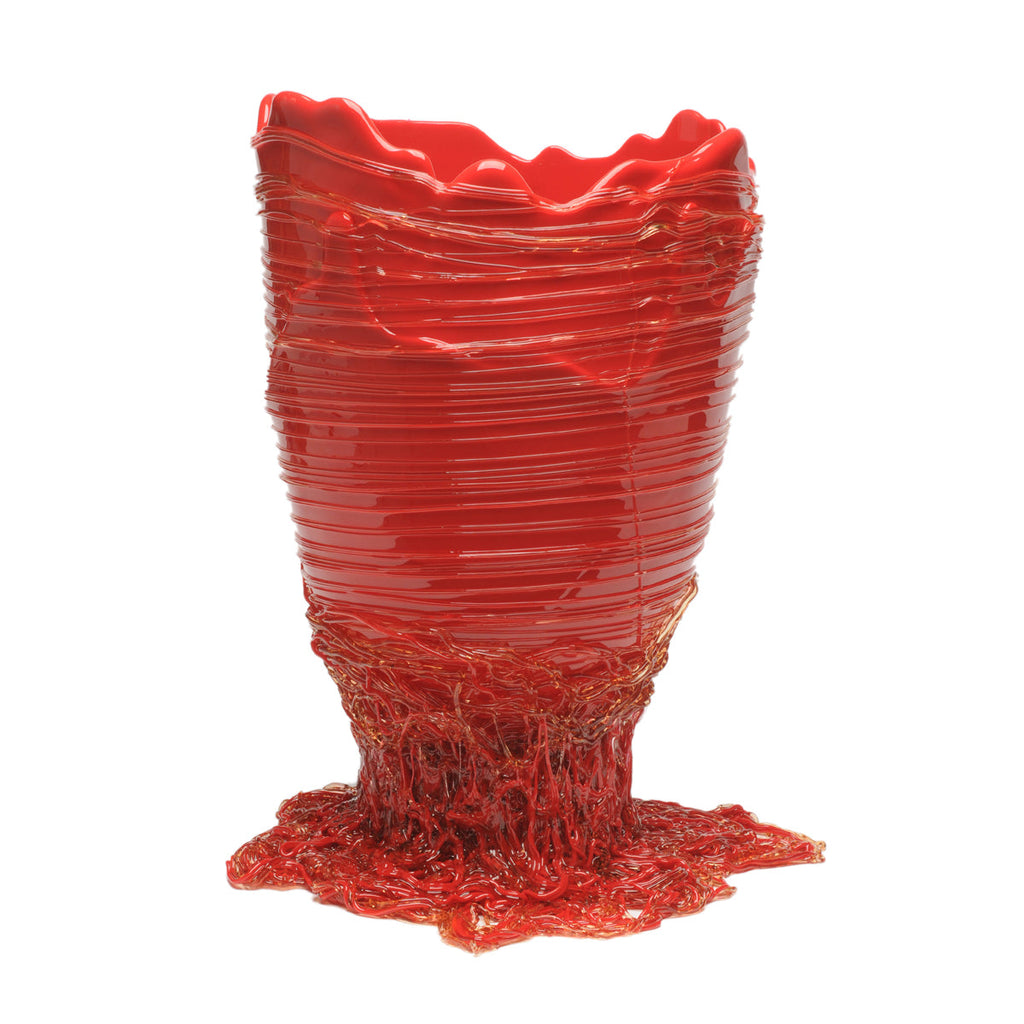 Vase Spaghetti - Matt Red, Clear Red par Gaetano Pesce - Fish Design-S-The Woods Gallery