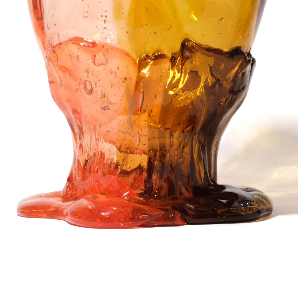 Vase Twins C - Clear Amber And Clear Light Ruby par Gaetano Pesce - Fish Design-S-The Woods Gallery