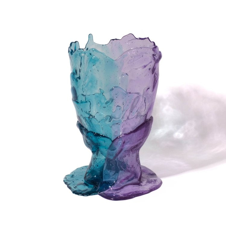 Vase Twins C - Clear Aqua, Lilac par Gaetano Pesce - Fish Design-S-The Woods Gallery