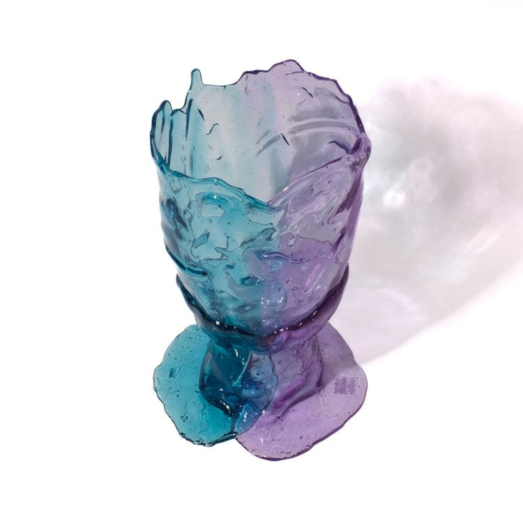 Vase Twins C - Clear Aqua, Lilac par Gaetano Pesce - Fish Design-S-The Woods Gallery