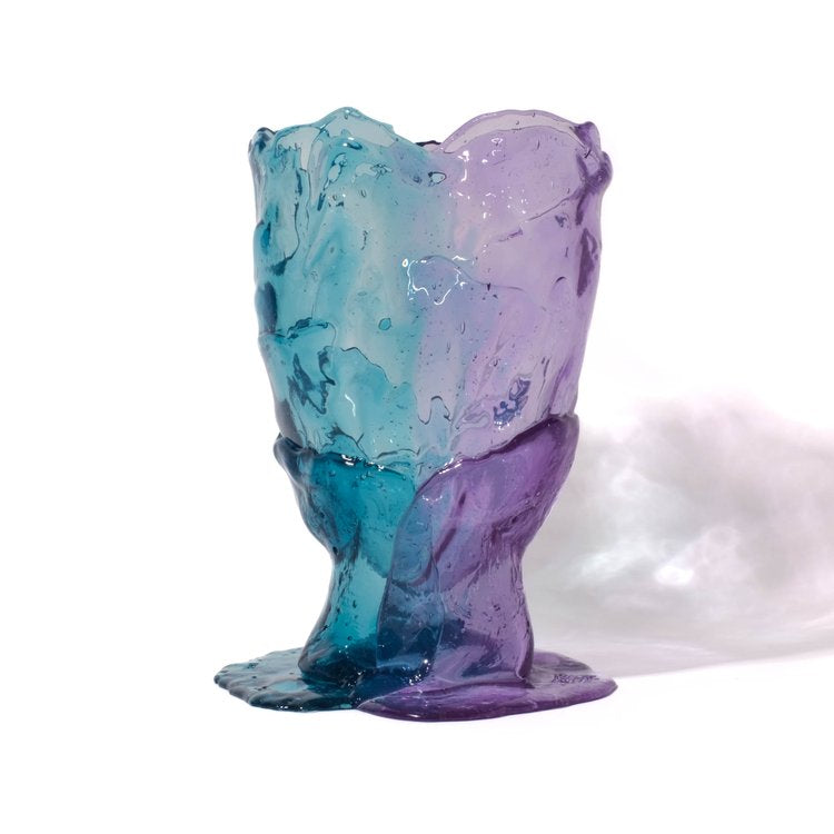 Vase Twins C - Clear Aqua, Lilac par Gaetano Pesce - Fish Design-S-The Woods Gallery