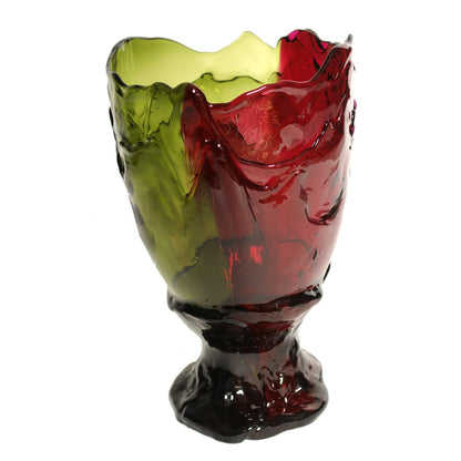 Vase Twins C - Clear Bottle Green And Clear Fuchsia par Gaetano Pesce - Fish Design-S-The Woods Gallery