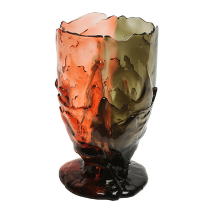 Vase Twins C - Clear Pink and Fumè par Gaetano Pesce - Fish Design-S-The Woods Gallery