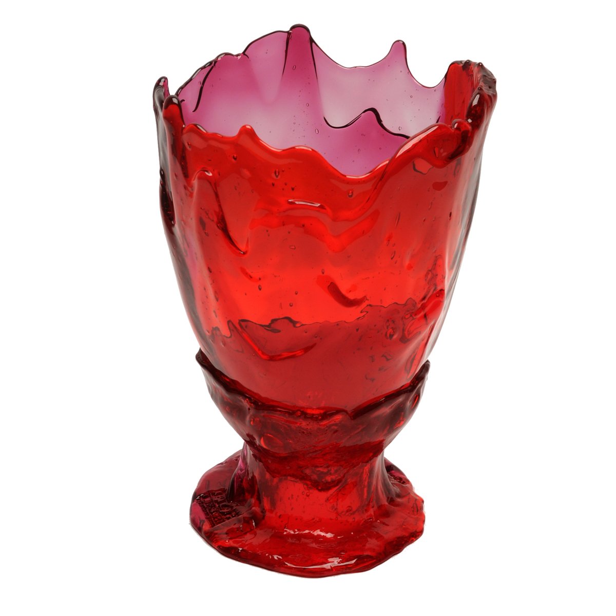 Vase Twins C - Clear Red And Clear Fuchsia par Gaetano Pesce - Fish Design-S-The Woods Gallery