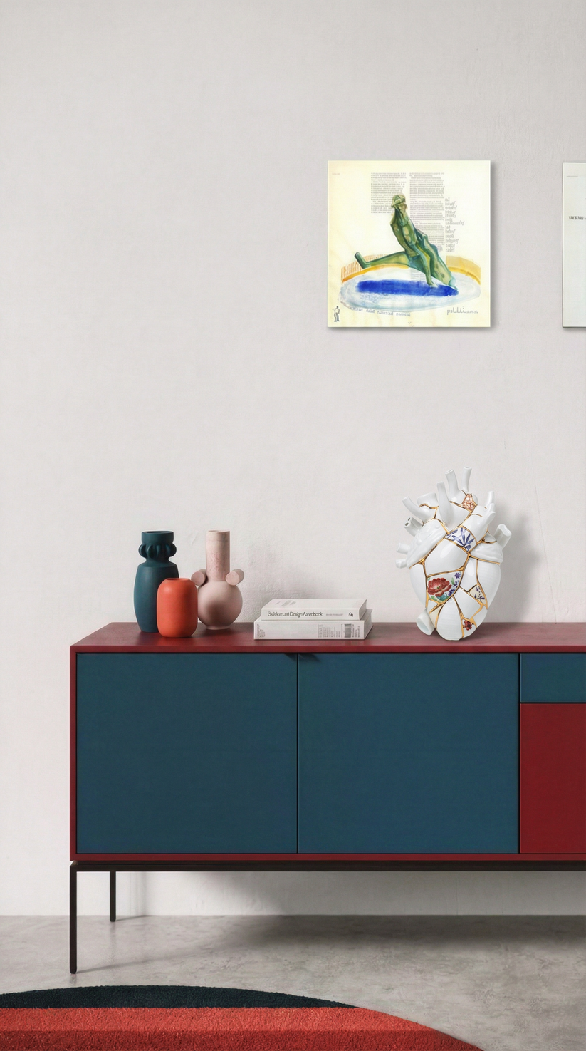 Vase coeur Love In Bloom Kintsugi de Marcantonio - Seletti-The Woods Gallery