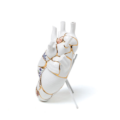 Vase coeur Love In Bloom Kintsugi de Marcantonio - Seletti-The Woods Gallery