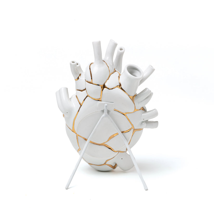 Vase coeur Love In Bloom Kintsugi de Marcantonio - Seletti-The Woods Gallery