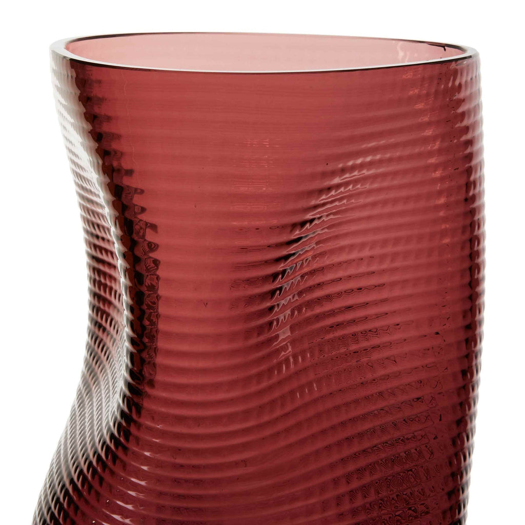 Vase en verre vénitien soufflé Coral - Cassina-Orange-The Woods Gallery