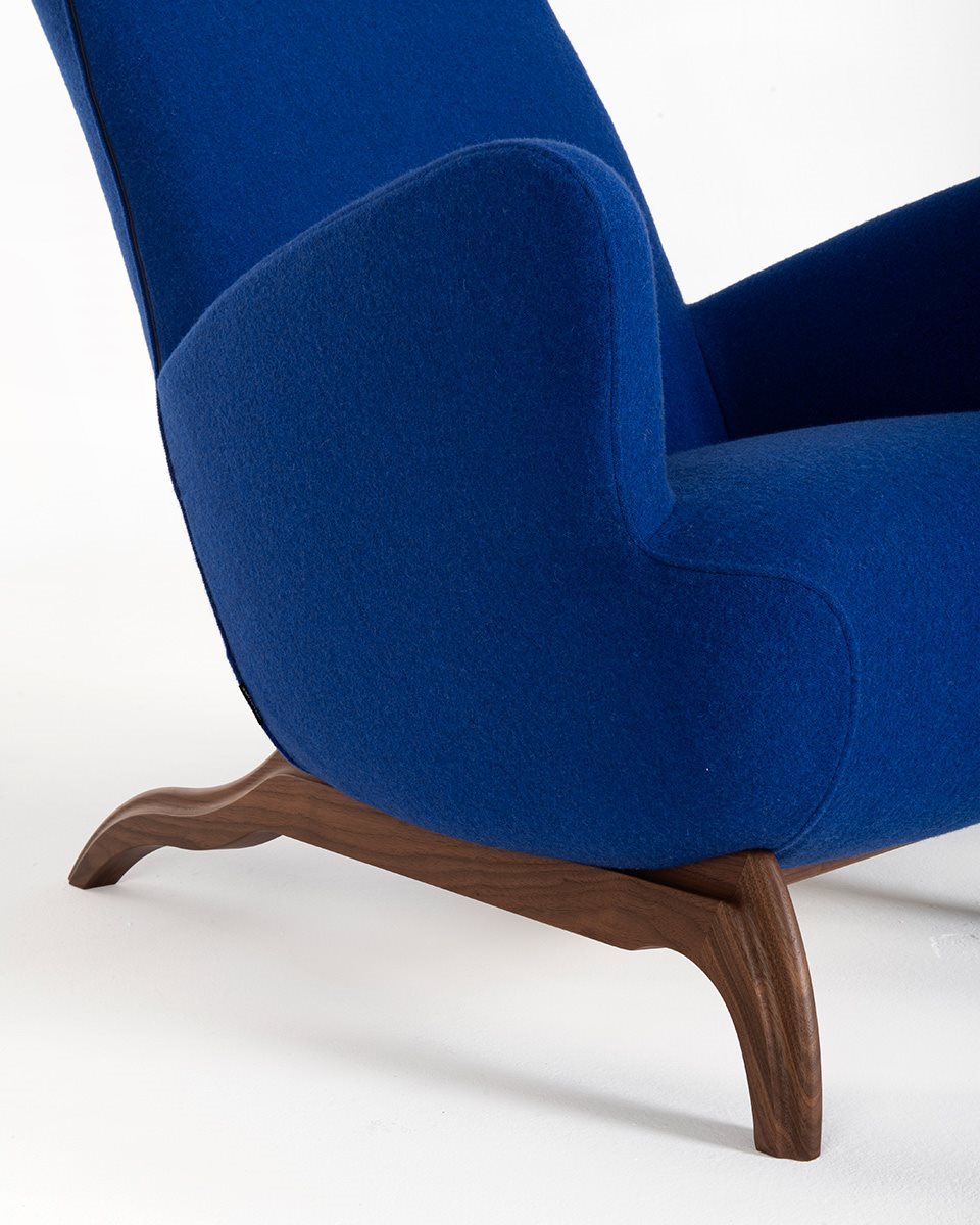 Fauteuil Ardea CM 882 de Carlo Mollino - Zanotta, vue 7