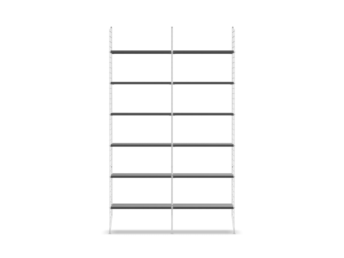 Ensemble de salon A - String Furniture-Gris foncé-Blanc-The Woods Gallery