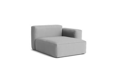 Module S8265 du canapé Mags Soft Low de Hay, méridienne droite large, accoudoir bas, tissu Steelcut Trio 113, coutures gris foncé