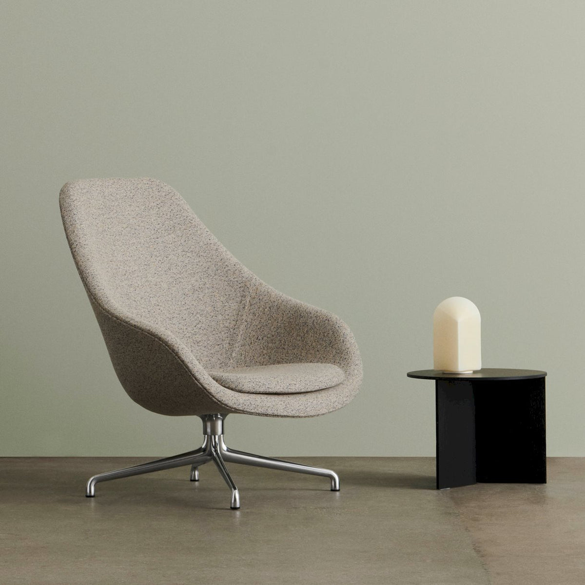 Fauteuil lounge About A Lounge AAL 91 de Hee Welling - Hay