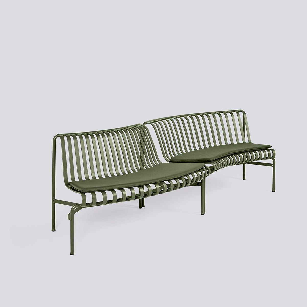 Galettes pour banc Palissade Park Dining in/out, lot de 2 - Hay-Olive-The Woods Gallery