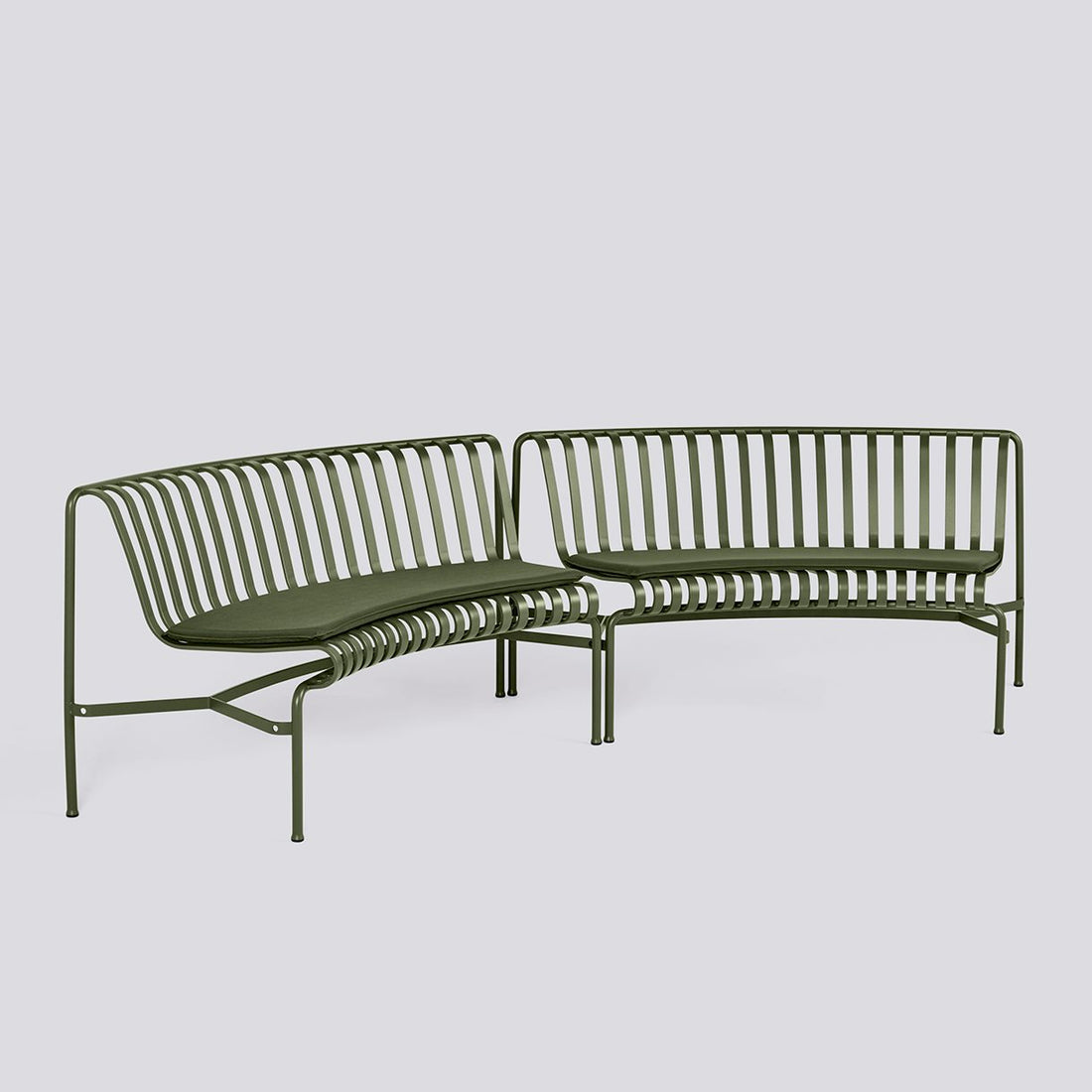 Galettes pour banc Palissade Park Dining in/in, lot de 2 - Hay-Olive-The Woods Gallery