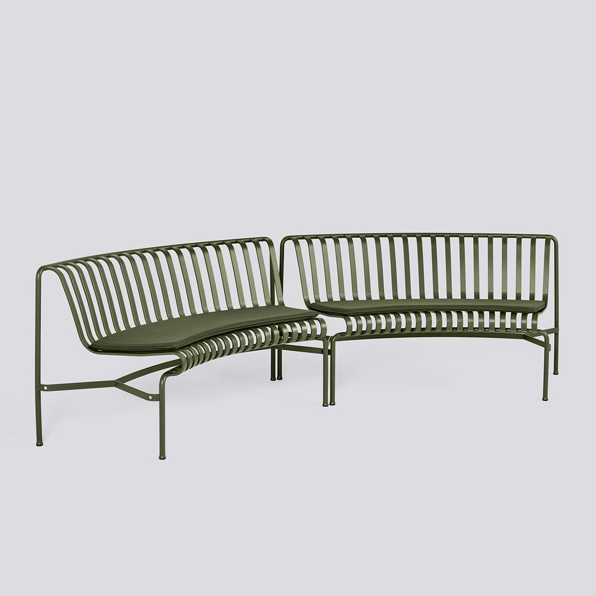 Galettes pour banc Palissade Park Dining in/in, lot de 2 - Hay-Olive-The Woods Gallery