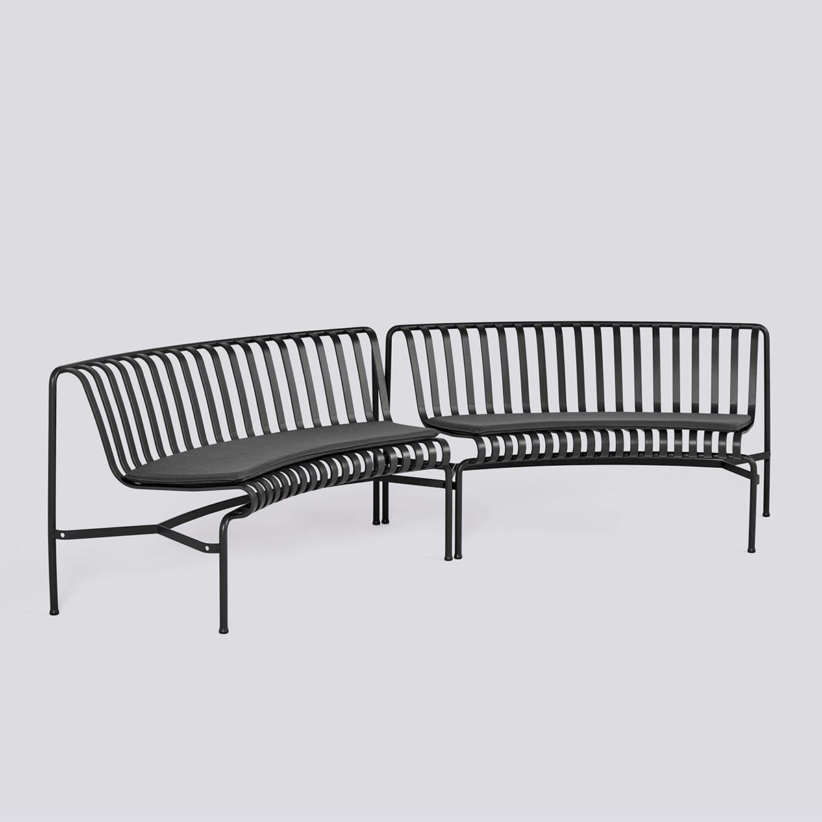 Galettes pour banc Palissade Park Dining in/in, lot de 2 - Hay-Anthracite-The Woods Gallery