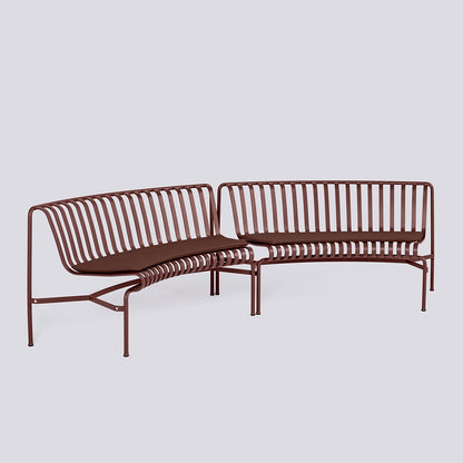 Galettes pour banc Palissade Park Dining in/in, lot de 2 - Hay-Rouge fer-The Woods Gallery