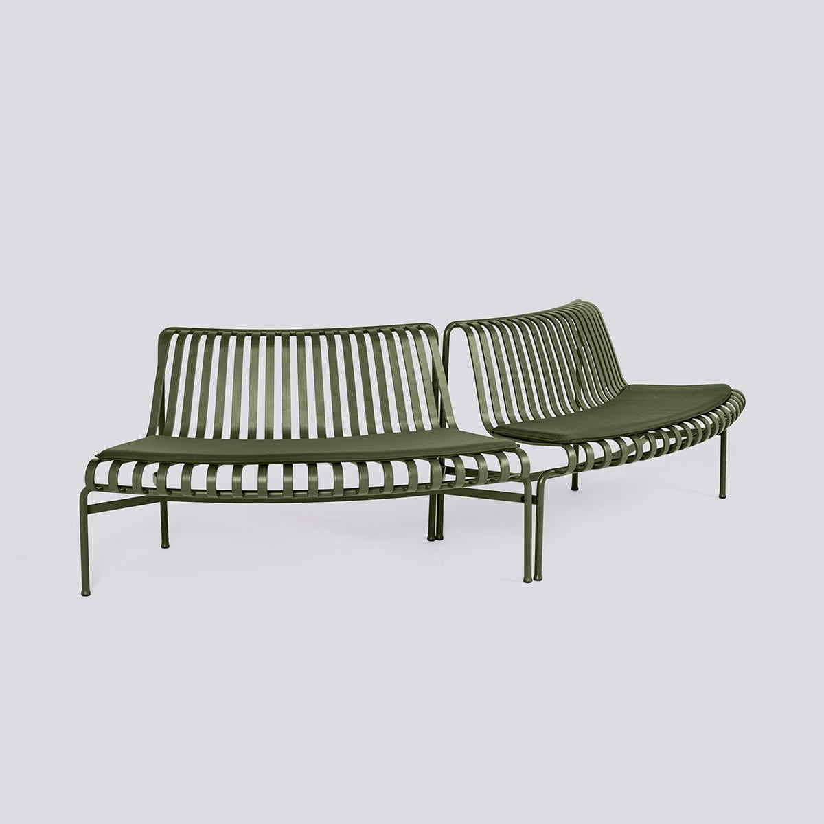Galettes pour banc Palissade Park Dining out/out, lot de 2 - Hay-Olive-The Woods Gallery