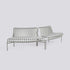 Galettes pour banc Palissade Park Dining out/out, lot de 2 - Hay-Gris ciel-The Woods Gallery
