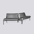 Galettes pour banc Palissade Park Dining out/out, lot de 2 - Hay-Anthracite-The Woods Gallery