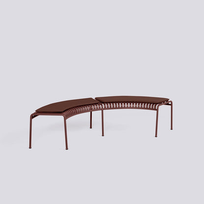 Galettes pour banc Palissade Park, lot de 2 - Hay-Rouge fer-The Woods Gallery
