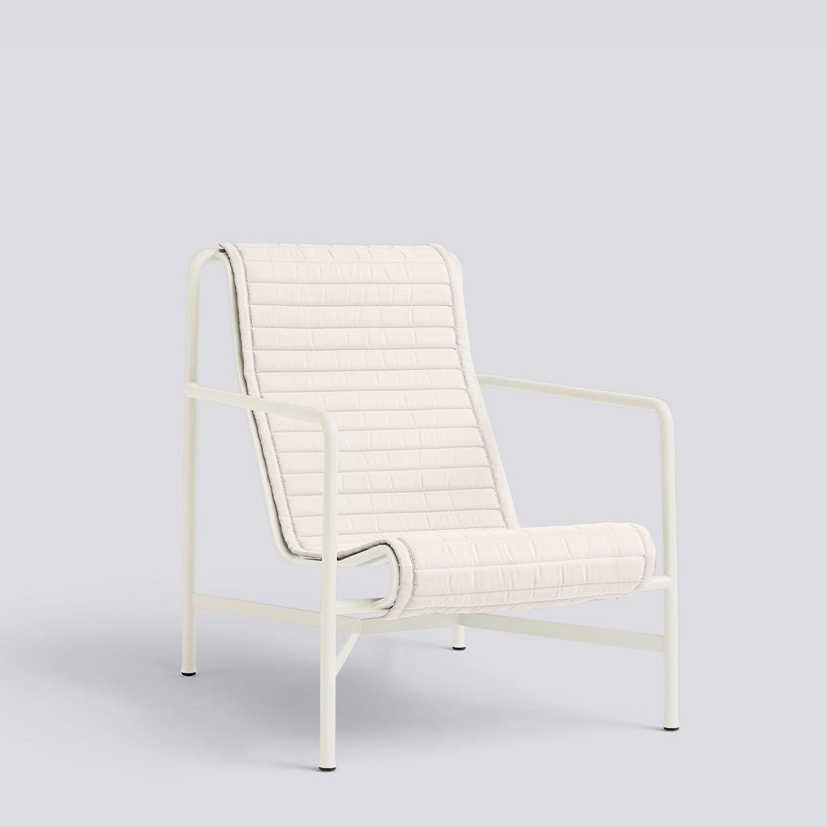 Coussin matelassé pour fauteuil lounge haut Palissade - Hay-Blanc crème-The Woods Gallery