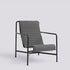 Coussin matelassé pour fauteuil lounge haut Palissade - Hay-Anthracite-The Woods Gallery