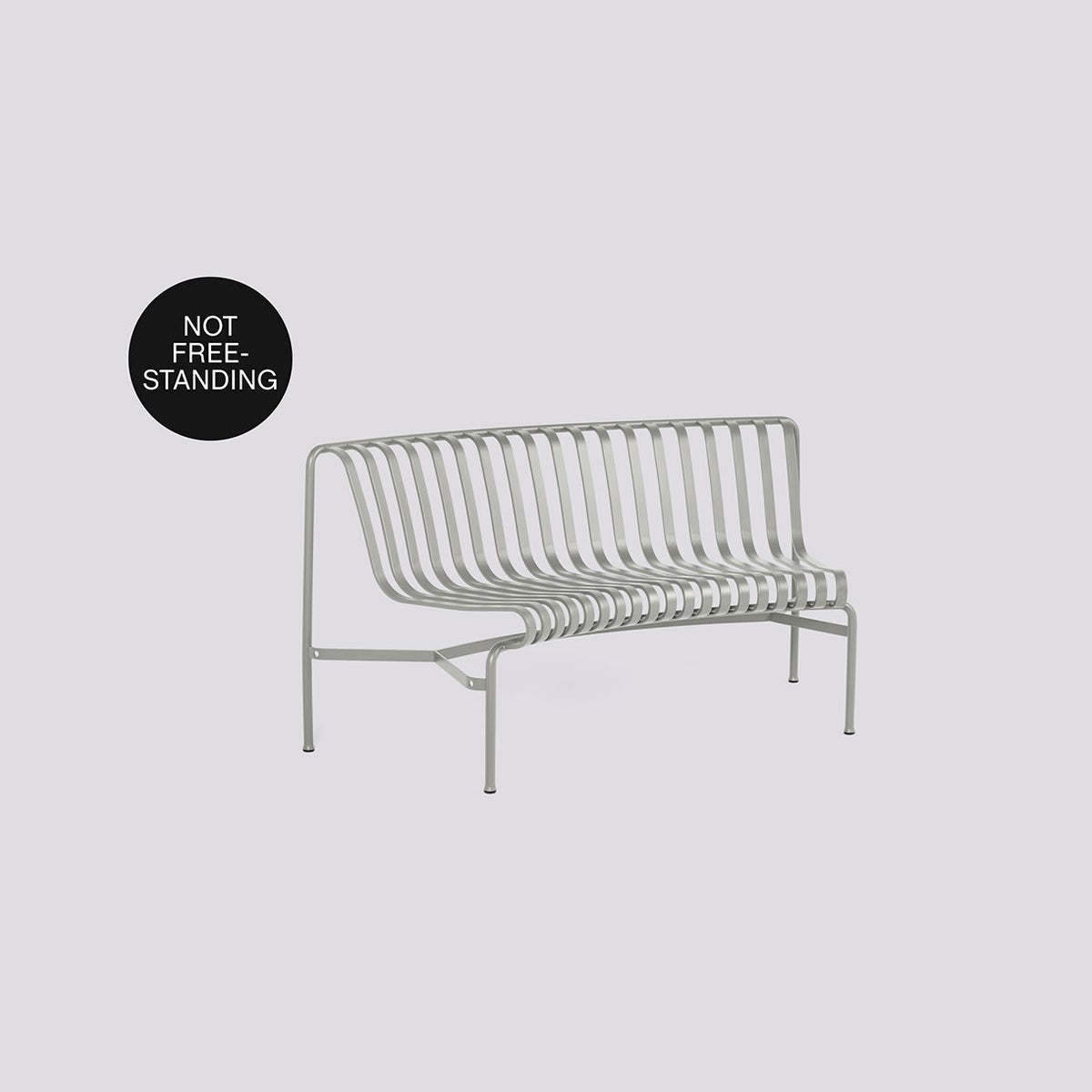 Banc Palissade Park Dining courbé vers l&