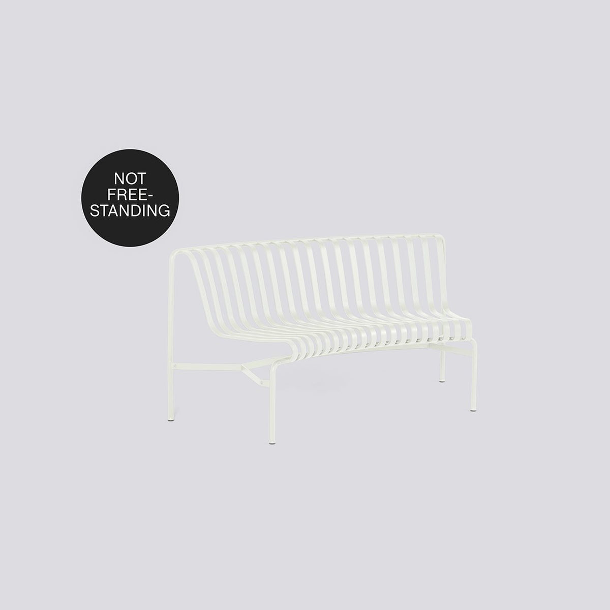 Banc Palissade Park Dining courbé vers l&